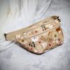 nerka sakfa beżowe kwiaty nerka saszetka sakfa