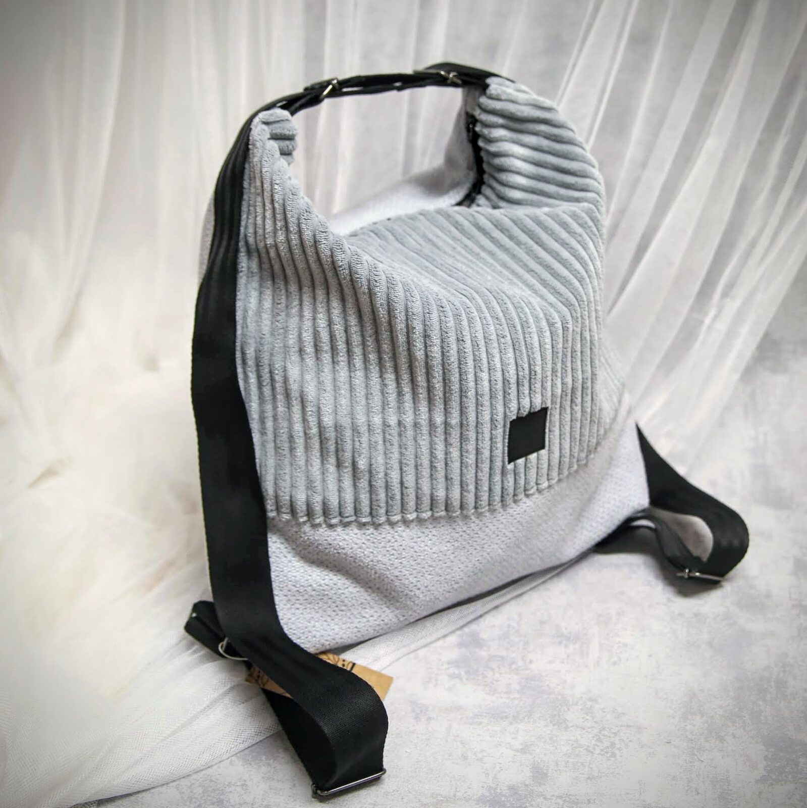 torba plecak jasnoszara