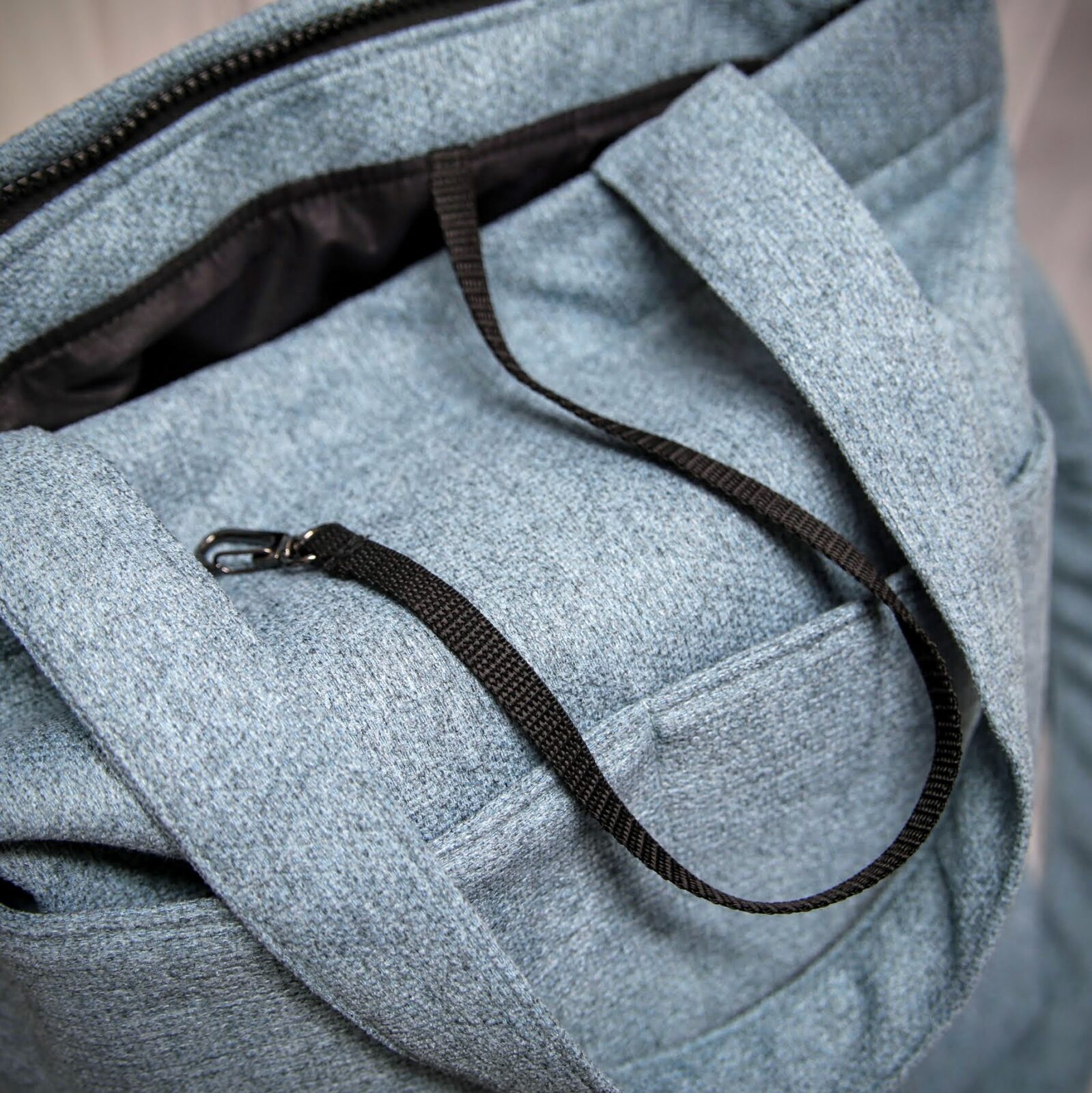 błękitna shopperka