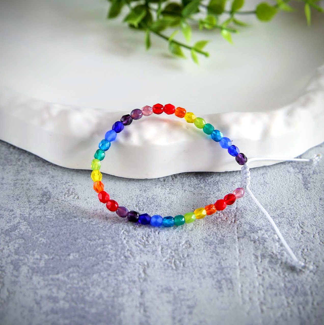 naszyjnik i bransoletka z koralików