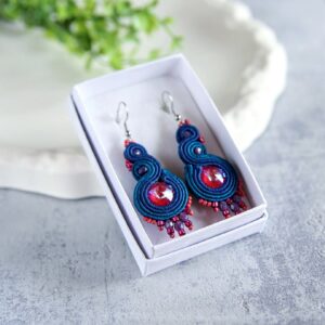 kolczyki z kryształkami