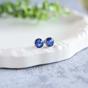 kolczyki sztyfty z żywicy