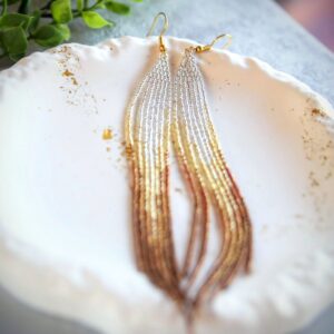 kolczyki z koralików