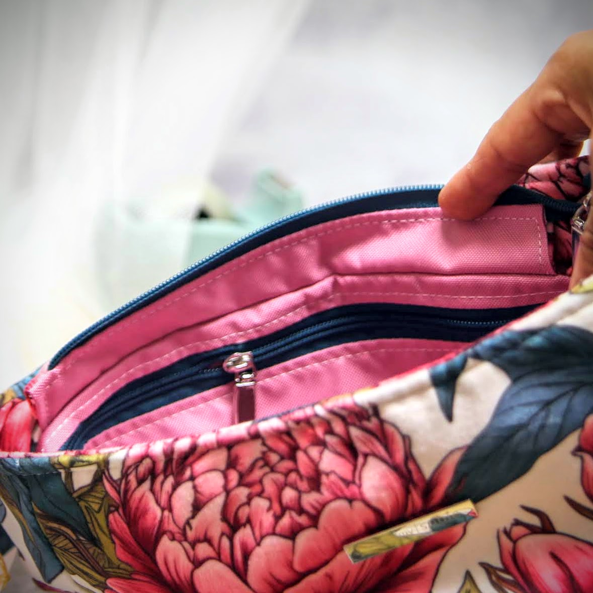 torebka moon w kwiaty