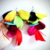długie kolczyki z piór długie kolczyki z piór