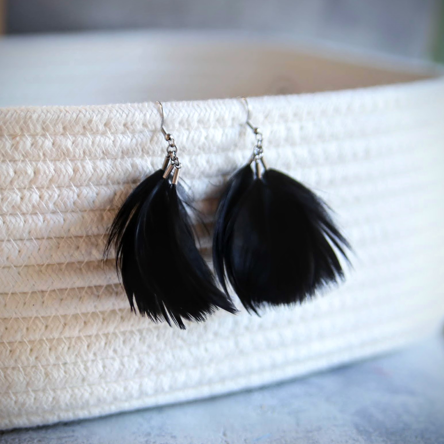 kolczyki piórka kolczyki piórka