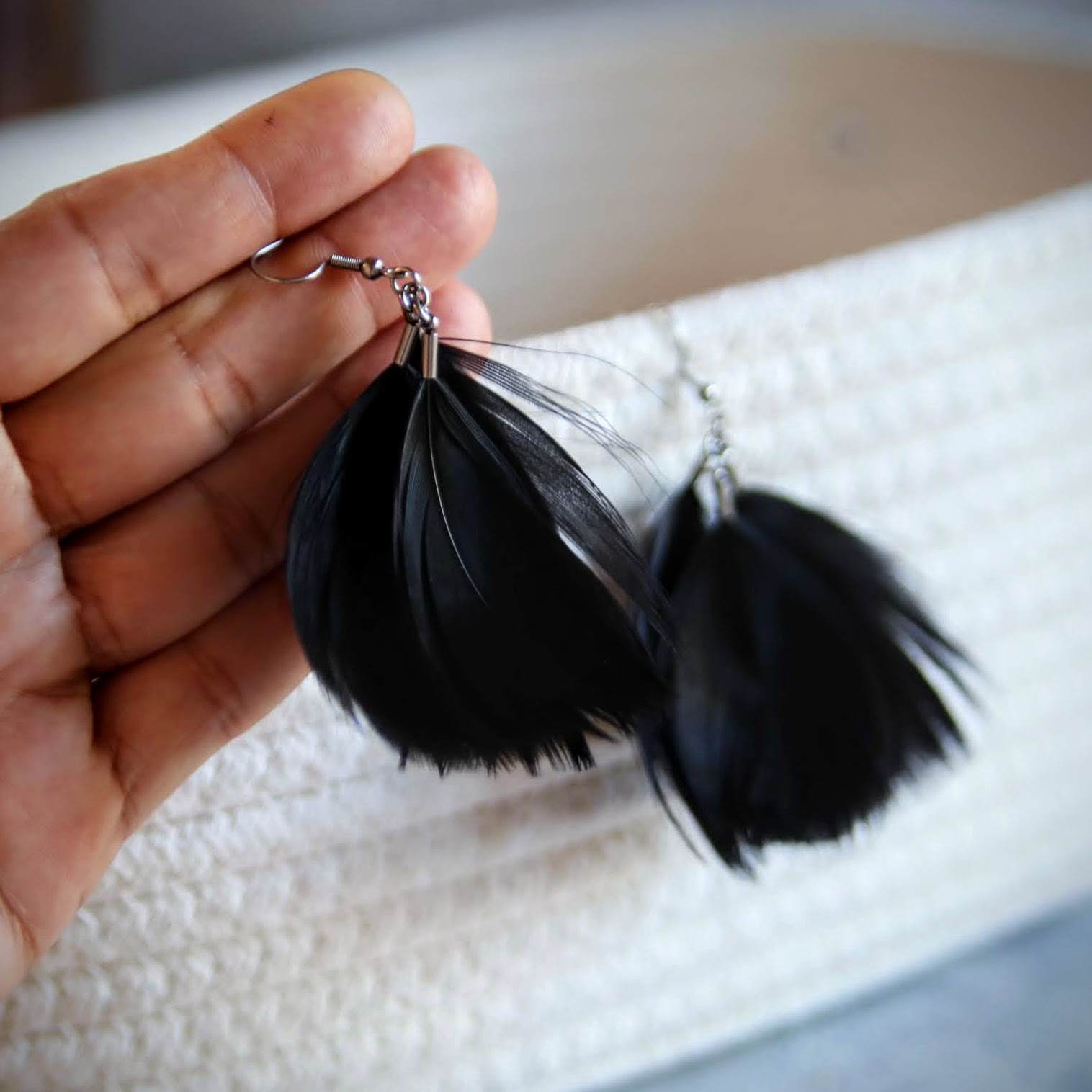 kolczyki piórka kolczyki piórka