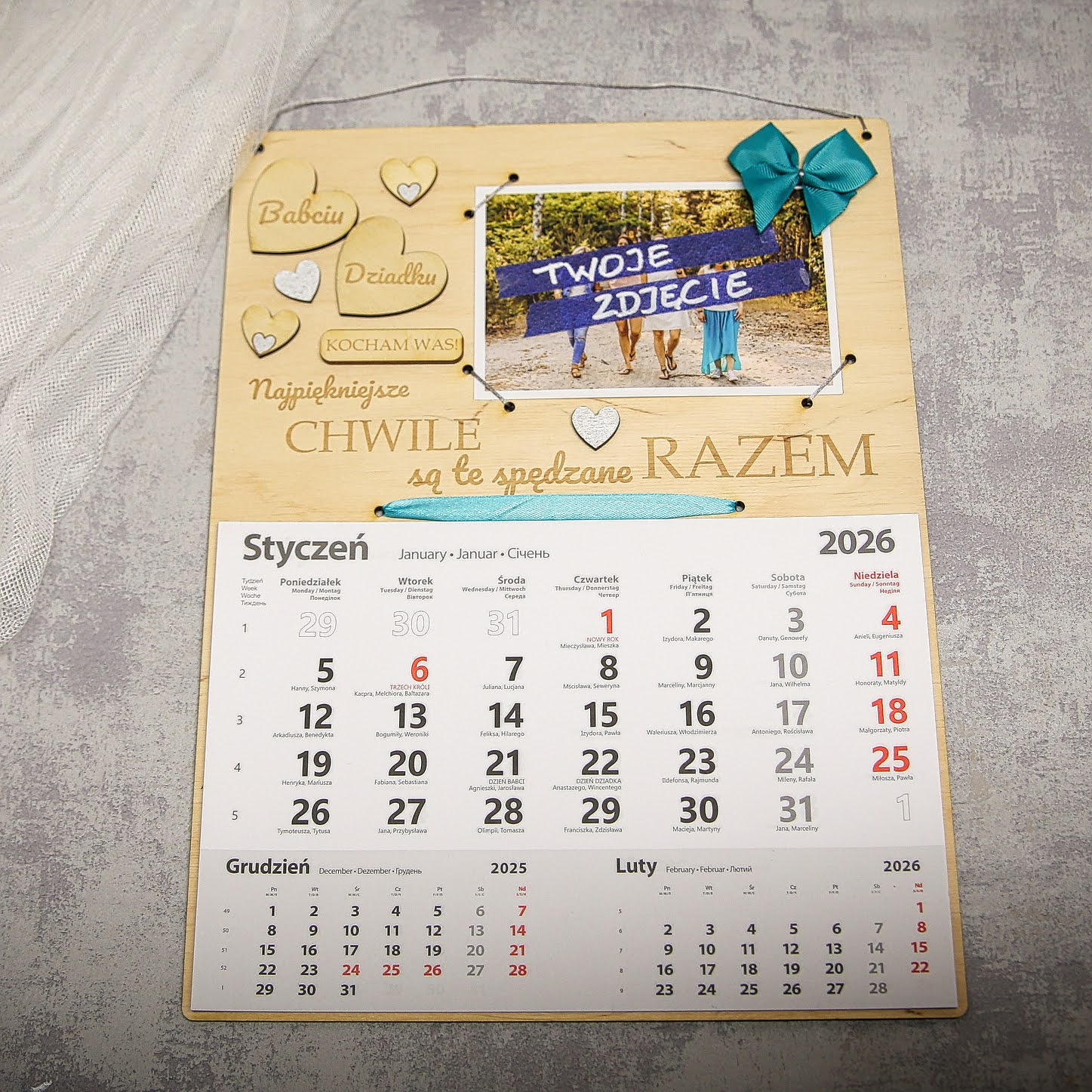 Kalendarz dla Babci i Dziadka