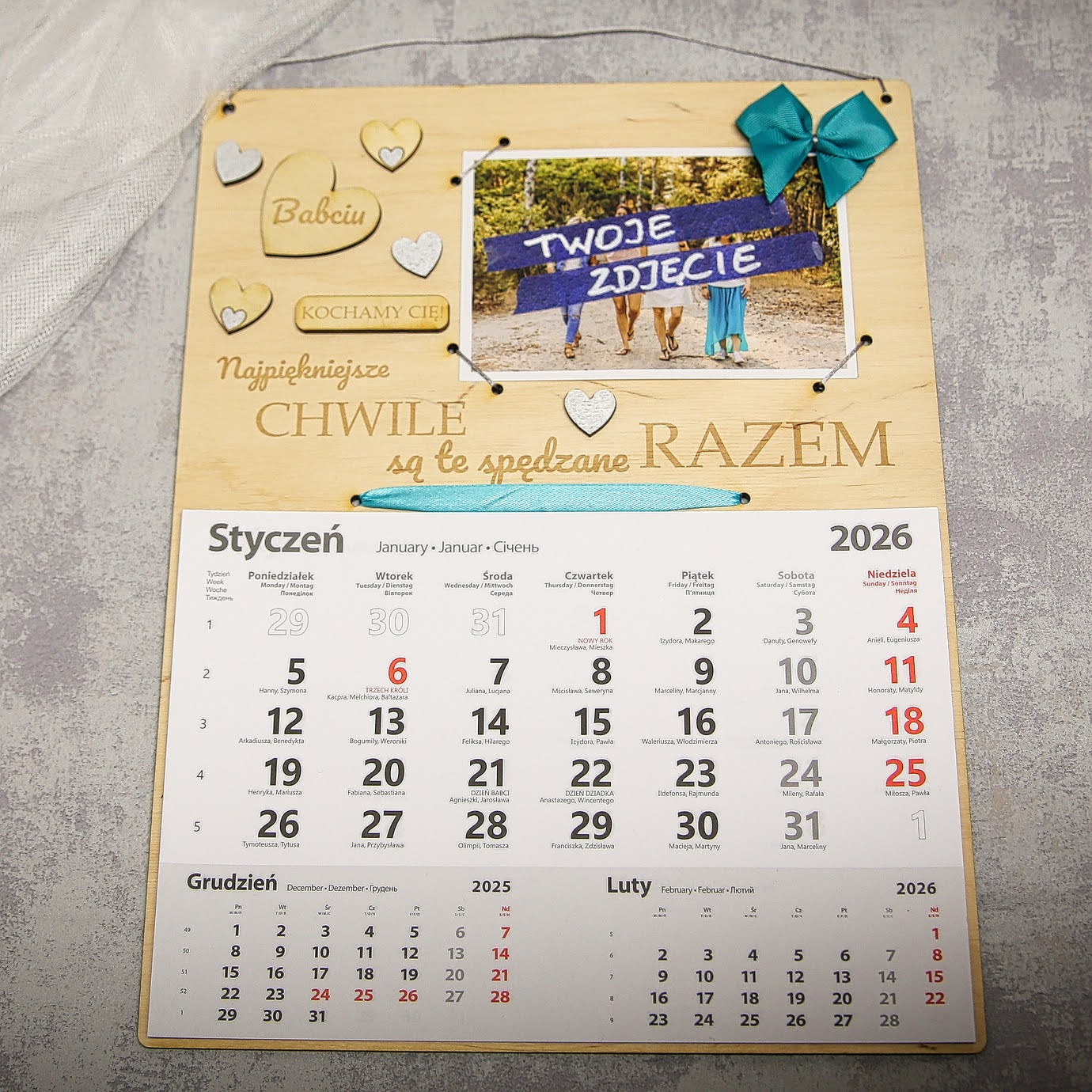 kalendarz dla babci