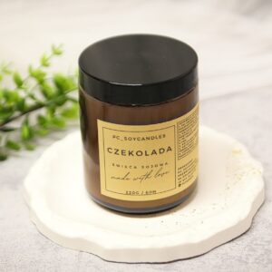 duża świeca sojowa