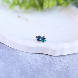 kolczyki sztyfty z żywicy