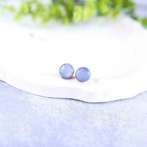 drewniane kolczyki sztyfty