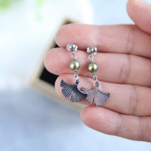 kolczyki z perełką