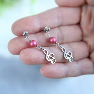 kolczyki z perełką