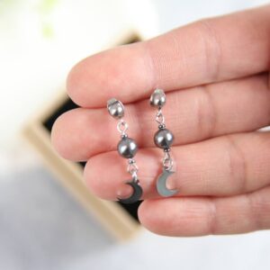 kolczyki z perełką