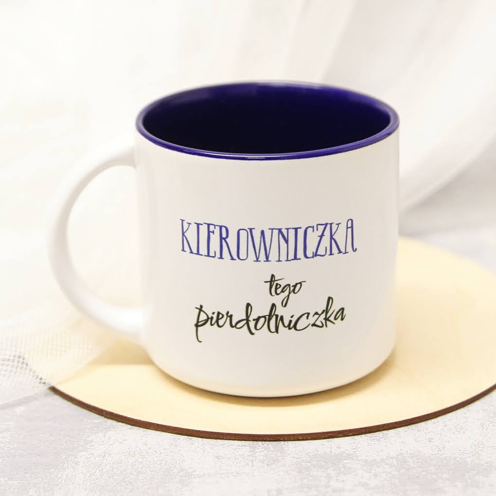 Kubek Kierowniczka Tego Pierdolniczka Granatowy